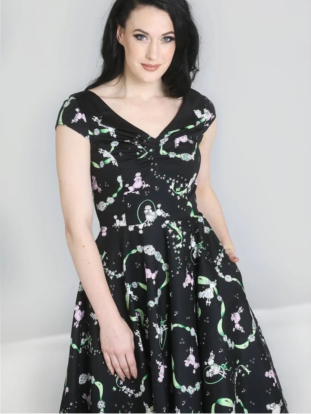 Hell Bunny Lexie 50's Poodle Dress - Picture 2 of 10